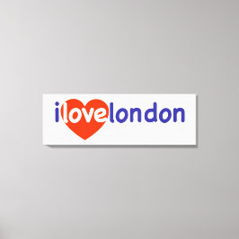 I Love London Canvas Afdruk