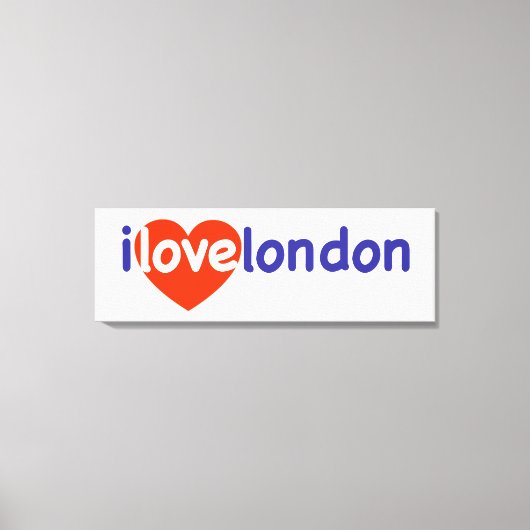 I Love London Canvas Afdruk (Voorkant)