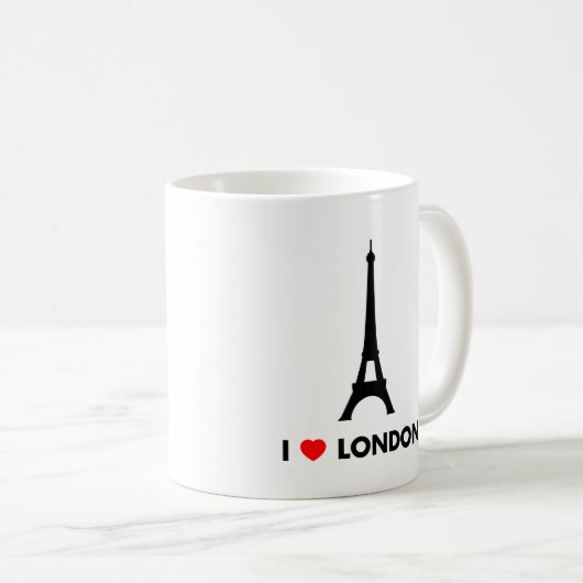 I Love London - Eiffel Tower Mok (Voorkant rechts)