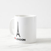 I Love London - Eiffel Tower Mok (Voorkant links)