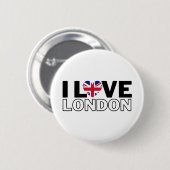 I LOVE LONDON - For real Londoners. Ronde Button 5,7 Cm (Voorkant /achterkant)