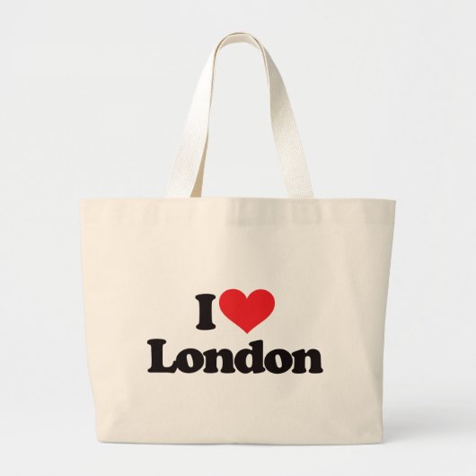 I Love London Grote Tote Bag (Voorkant)