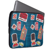I Love London Laptop Sleeve (Voorkant Rechts)
