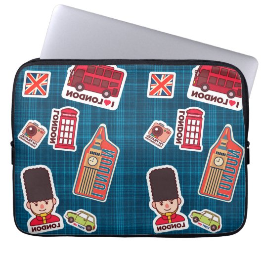 I Love London Laptop Sleeve (Voorkant)
