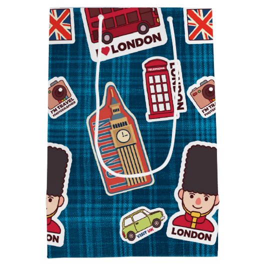 I Love London Medium Cadeauzakje (Achterkant)