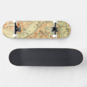 I Love London - Old  Map River Thames Persoonlijk Skateboard (Horizontaal)