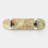 I Love London - Old  Map River Thames Persoonlijk Skateboard (Horizontaal)