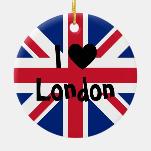 I Love London Ornament (Achterkant)