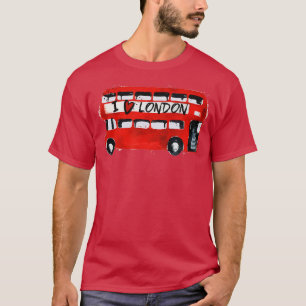 I Love London Red Bus London Traveling Lover Londo T-shirt