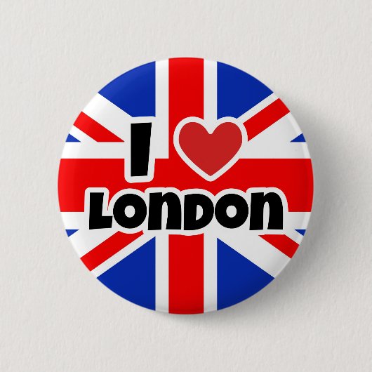I Love London Ronde Button 5,7 Cm (Voorkant)