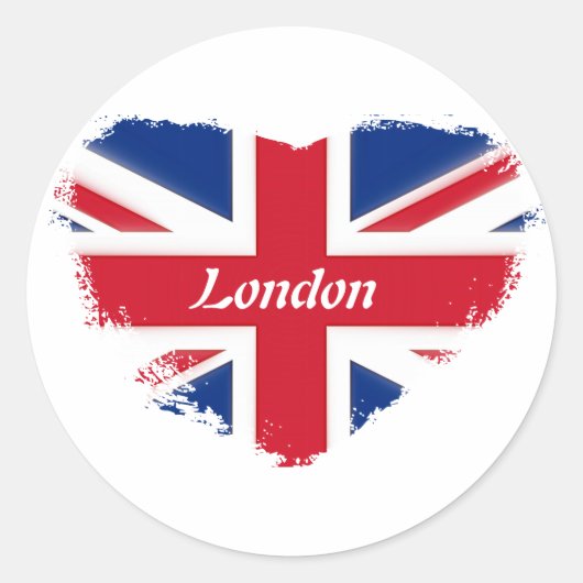 I love London Ronde Sticker (Voorkant)