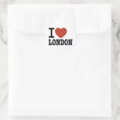 I LOVE LONDON RONDE STICKER (Tas)