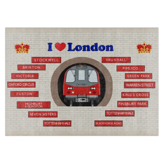 I Love London Snijplank (Voorkant)