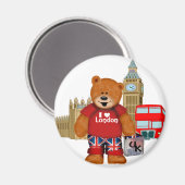 I Love London-Teddy Bear Magneet (Voorkant / Achterkant)