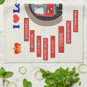 I Love London Theedoek (Gevouwen)