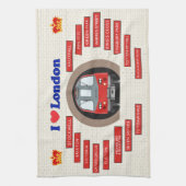 I Love London Theedoek (Verticaal)