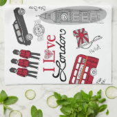 I Love London Theedoek (Gevouwen)