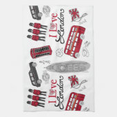 I Love London Theedoek (Verticaal)