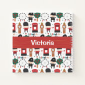 I Love London Theme Name Sketch Notitieboek (Achterkant)