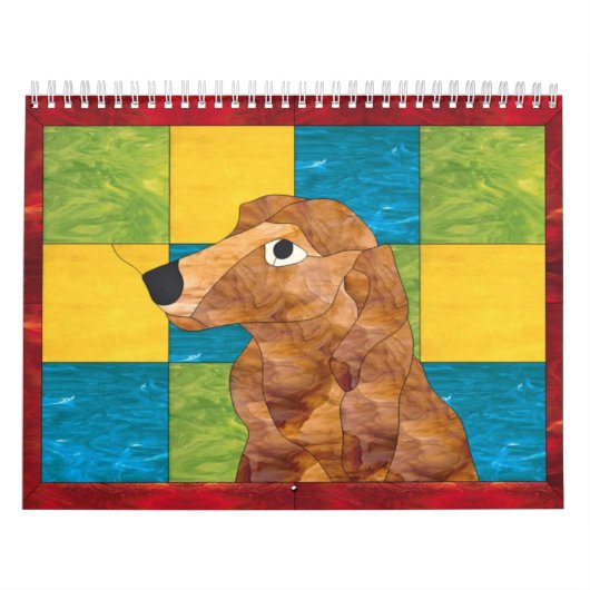 I Love Long Hair Miniature Dachshunds 12 mo Kalender (Hoes)