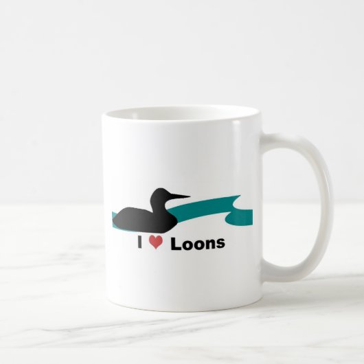 I Love Loons Koffiemok (Rechts)