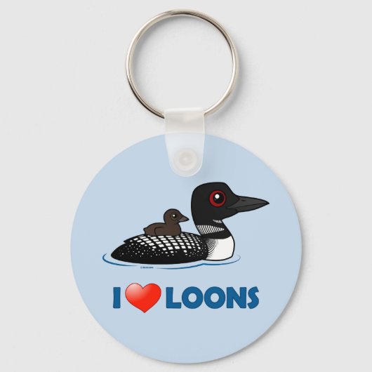I Love Loons Sleutelhanger (Voorkant)