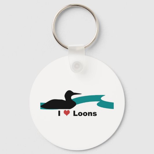 I Love Loons Sleutelhanger (Voorkant)