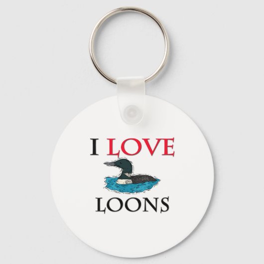I Love Loons Sleutelhanger (Voorkant)