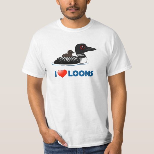 I Love Loons T-shirt (Voorkant)