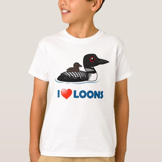I Love Loons T-shirt (Voorkant)