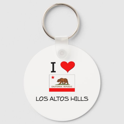 I Love LOS ALTOS HILLS California Sleutelhanger (Voorkant)