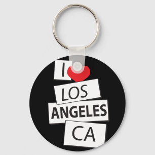 I Love Los Angeles CA Sleutelhanger