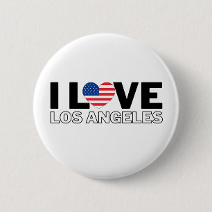 I LOVE LOS ANGELES - For real Angelenos Ronde Button 5,7 Cm