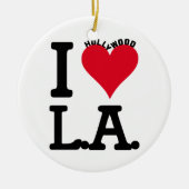 I LOVE LOS ANGELES KERAMISCH ORNAMENT (Voorkant)