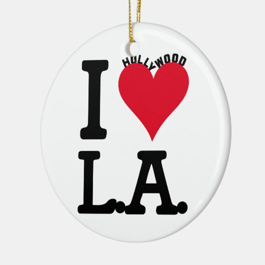 I LOVE LOS ANGELES KERAMISCH ORNAMENT (Links)