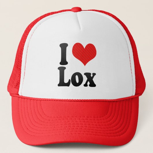 I Love Lox Trucker Pet (Voorkant)