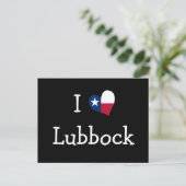 I Love Lubbock Texas Briefkaart (Staand voorkant)
