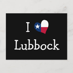 I Love Lubbock Texas Briefkaart