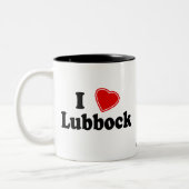 I Love Lubbock Tweekleurige Koffiemok (Links)