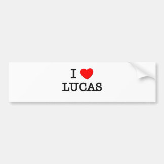 I Love Lucas Bumpersticker