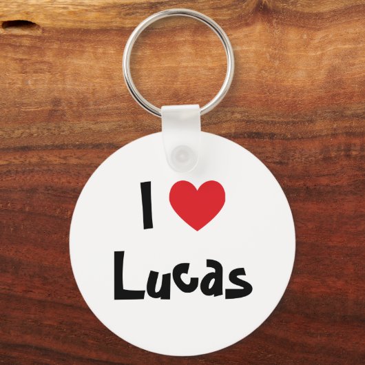 I Love Lucas Sleutelhanger (Voorkant)
