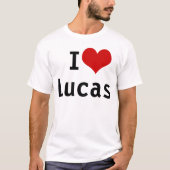 I Love Lucas T-shirt (Voorkant)