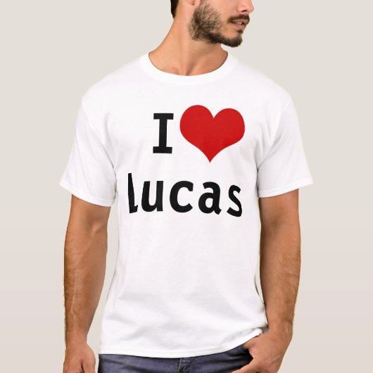 I Love Lucas T-shirt (Voorkant)