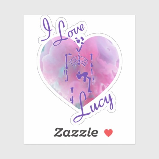 I Love Lucy Fossil Australopithecus Sticker (Vel)