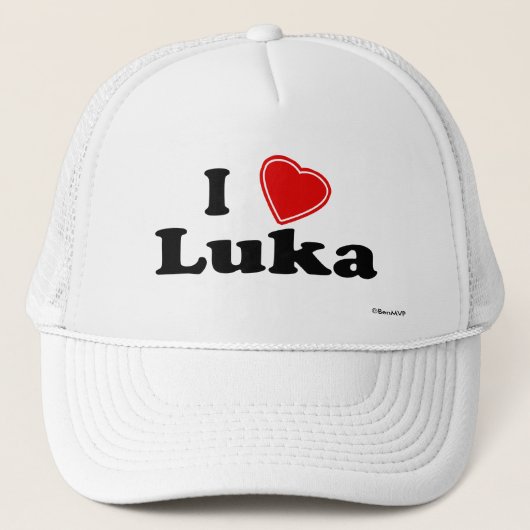 I Love Luka Trucker Pet (Voorkant)