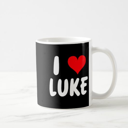 I Love Luke - Heart - Name  Koffiemok (Rechts)
