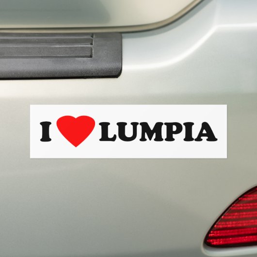 I Love Lumpia Bumpersticker (Op auto)