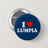 I Love Lumpia Ronde Button 5,7 Cm (Voorkant /achterkant)