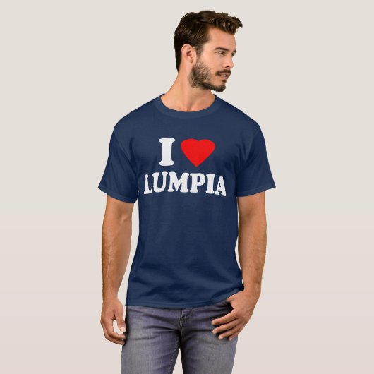 I Love Lumpia T-shirt (Voorkant volledig)