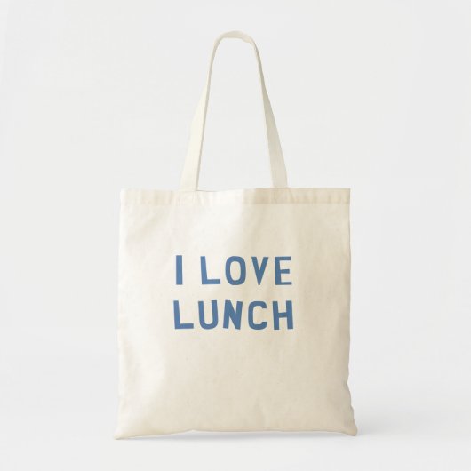I Love Lunch Tote Bag (Voorkant)